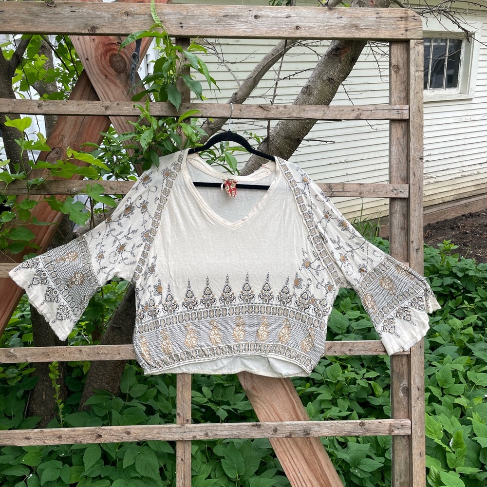 Free People Flow Sleeve top